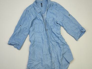 bluzki damskie eleganckie niebieska: Блуза жіноча, M, стан - Хороший