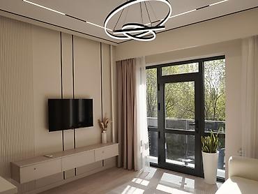 brooklyn: 2 комнаты, 49 м², 3 мкр Элитка, 3 этаж, Дизайнерский ремонт — 1