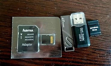 planşet kabro: 32 GB microSD yaddaş kartı dəsti satılır. Dəstə aşağıdakılar daxildir — 2