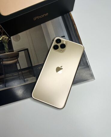 apple 5s gold: IPhone 11 Pro, Б/у, 256 ГБ, Золотой, Защитное стекло, Чехол, Кабель, 87 %