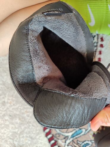 Ботинки и ботильоны: Кожаные зимние сапоги люкс + 2 пары в подарок Размер 38 (245 мм) — 6