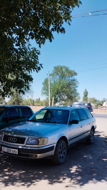 арзан машина мерс: Audi 100 C4 Avant (универсал), серебристый цвет, киргизские номера 08