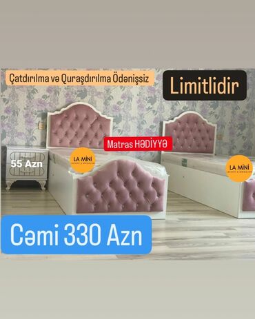 tek neferlik çarpayi: Yeni, Təknəfərlik çarpayı, Bazasız, Matras ilə, Siyirməsiz, Azərbaycan