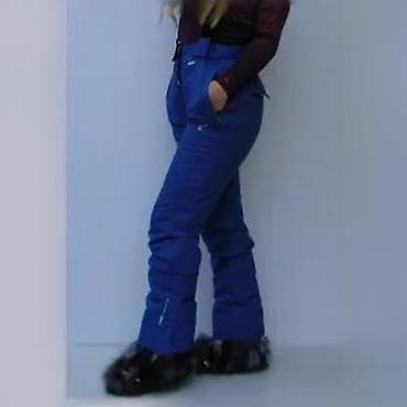 Ski pantalone: Ženske ski pantalone sa tregerima – tamnoplave - Visok struk sa — 18