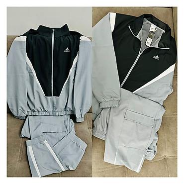 adidas куртки: Мужской спортивный костюм, L, XL, Adidas, Новый, цвет - Серый, Самовывоз — 1