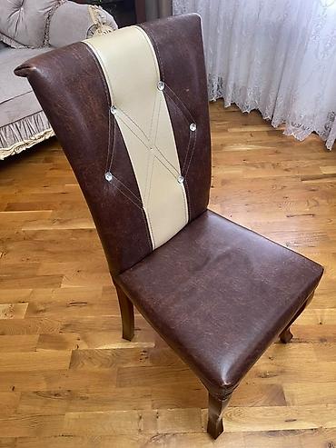 oturacaglar: Yemək otağı üçün zərif dizayna malik stul. - Material: süni dəri — 1