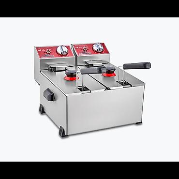 ipad ucuz: Silverinox 2141 Elektrik Fritöz 3+3 Litr İkili Qazan 4000W Peşəkar — 1
