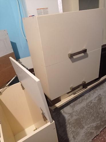 Mətbəx dolabları: Mutfax mebel modul dəsti - Aşağı hissə: 2 ayrı korpus. Biri 3 ədəd — 4