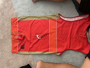 asic: Мужской спортивный костюм, 2XL, 3XL, Asics, Новый, цвет - Красный, Платная доставка — 3