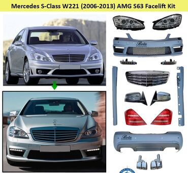 хонда фит тюнинг: Комплект рестайлинга на Mercedes-Benz W221
S63 amg
W221