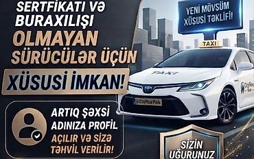 Taksi sürücüləri: Taksi sürücüsü tələb olunur, Nəqliyyat təmin edilir — 1