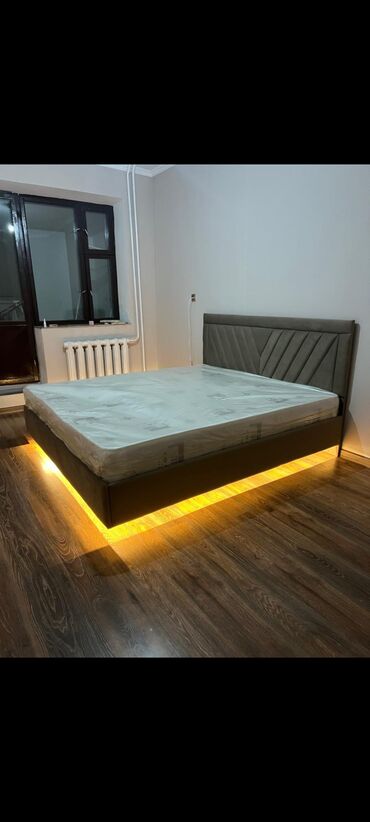 Другая мебель: Кровать Двуспальная металлическая каркас полностью обшитый разные at lalafo.kg — 8 Другая мебель: Кровать Двуспальная металлическая каркас полностью обшитый разные — 8