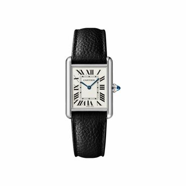 серьги с черным агатом серебро: Классические часы часы, Cartier, Водонепроницаемые, Мужские, Б/у