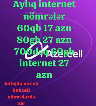 azeri ingilis: Azercel internet nomreler .
ətrafli vhatsapp