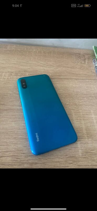 телефон нот 8: Redmi, Redmi 9A, Б/у, 32 ГБ, цвет - Голубой, 2 SIM