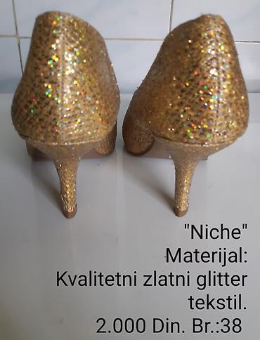 asos obuca: Niche salonke – elegantne zlatne štikle prekrivene kvalitetnim glitter — 8