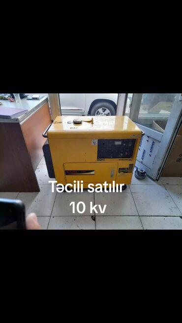 Generatorlar: Tecili satılır 10 kv 
teze vezyetdedir 
az işlenib 
900 manat