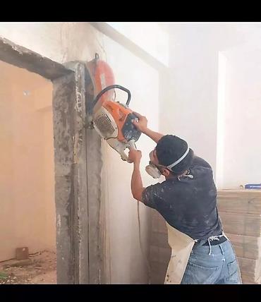 Beton işləri: Beton kubik kerpic panel deşmek və kesmek işlerinin görülmesi hilti — 5