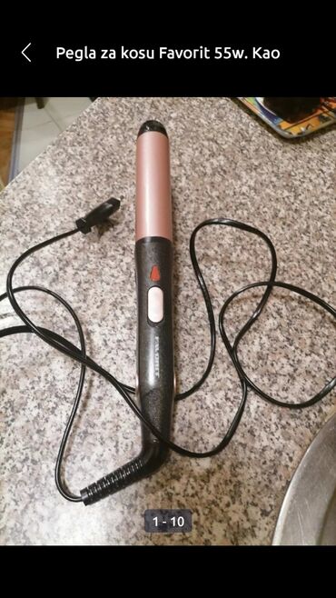 Prese za kosu: Pegla za kosu Favorit 55w kao nova je
 Mirjevo — 10