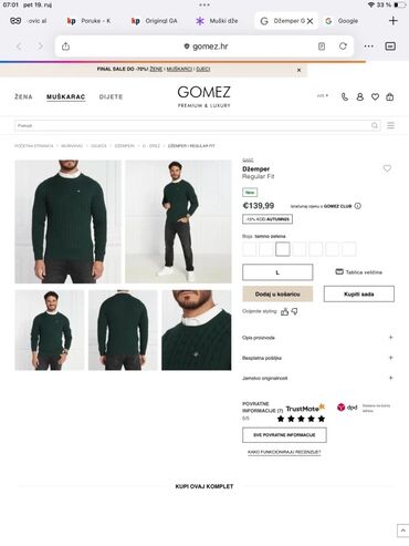 Džemperi: Original GANT dzemper 2 kom. 100% Premium cotton Ramena 49cm — 15