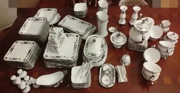 Çay dəstləri və servizlər: Çay dəsti, rəng - Ağ, Farfor, 12 nəfərlik — 10