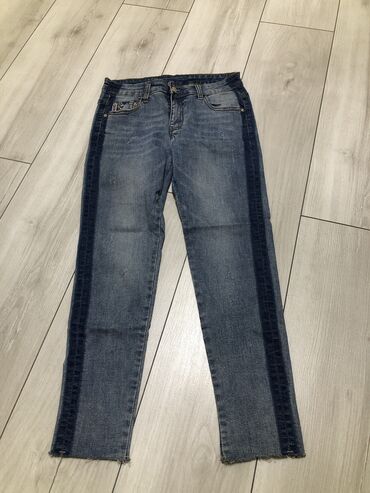 женские джинсы с высокой талией: Джинсы Dlf, S (EU 36), M (EU 38), цвет - Голубой