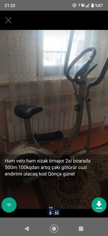 Digər trenajorlar: Trenajorlar qacis aparatlari idman aletleri sekillerde qiymet məlumat — 8