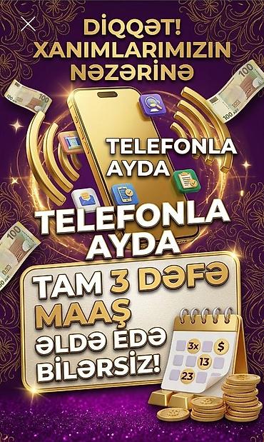 Xanımlar üçün telefonla onlayn gəlir imkanı Təsvir: - Yalnız smartfon lalafo.az -da Xanımlar üçün telefonla onlayn gəlir imkanı Təsvir: - Yalnız smartfon
