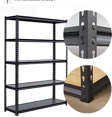купить полки на стену: Sənaye tipli metal rəf sistemi – 5 mərtəbəli - Material: möhkəm polad — 3