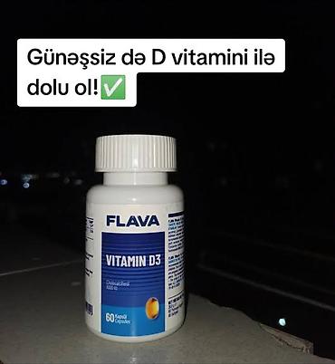 boy uzadan dərmanlar: FLAVA Vitamin D3 – D3 vitamini kapsulları - Tərkib: Kolekalsiferol — 1