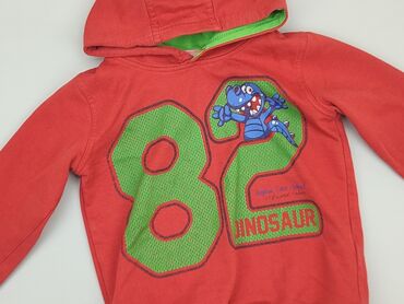 spodenki czerwone adidas: Sweatshirt, 4-5 years, 104-110 cm, condition - Fair