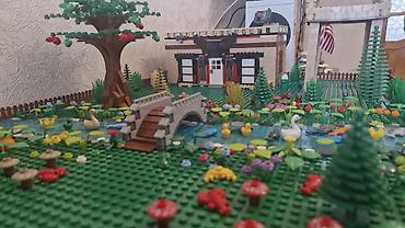 бусы на иссык куль: Podorijinal (analog) LEGO diyorama – “Kənd həyəti və çay kənarı” — 1