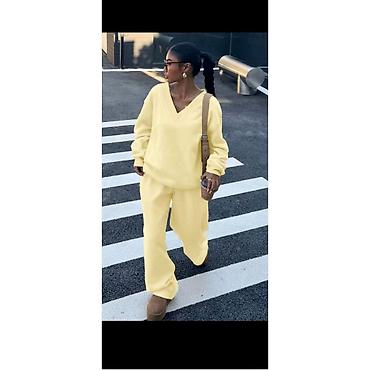 povoljne trenerke: Trenerke oversize modeli materijal ACG (pamuk likra) prolece — 6