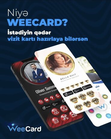 Başqa xidmətlər: Rəqəmsal Vizit Kart – 77 AZN Kağız vizit kartlara son! Öz brendinizi — 3