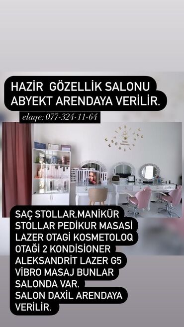 Salon, tibbi mebel dəsti: Ünvan Hovsan