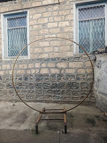 darvaza ustu dam: Dəmir dekorativ dairə stendi - Material: tam metal konstruksiya — 2