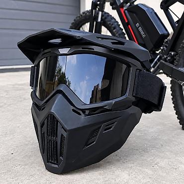 dji goggles: Модульный шлем-маска для велосипеда/электробайка с очками - Цельная — 1