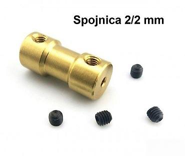 kompresor klime: Mesingana spojnica 2/2 mm - Precizna mesingana spojka za osovine ili — 1