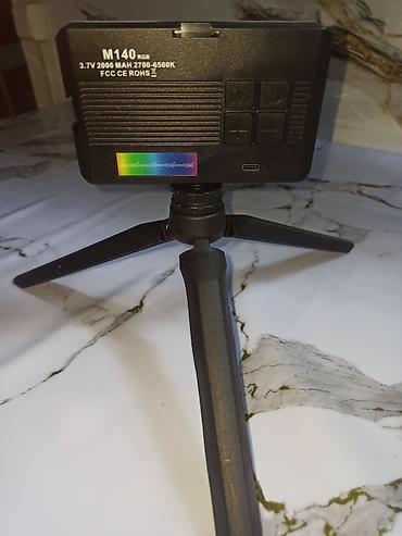 typ c: Портативный RGB-видеосвет M140 со штативом (Для блогеров/стримов) — 6