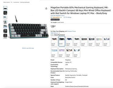ps4 klaviatura: Magegee firmasının MK-STAR61 modelidir. Amazonda 30 dollardır (51 AZN)