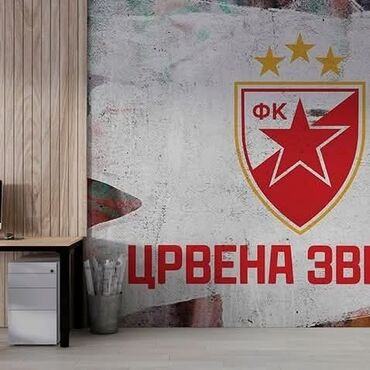 Ostalo: Zidne fototapete sa motivima FK Crvena zvezda - Tematski dizajn za — 6