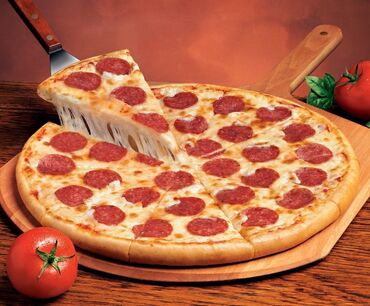 чон ат: Пицца ПЕПЕРОННИ
PIZZA TAIM 
доставка по городу бесплатно от 5 шт 
24/7