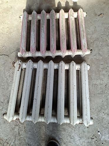 ev radiyatoru: Döküm radiatorlar (2 ədəd) - Material: ağır döküm, çoxlu istilik — 1
