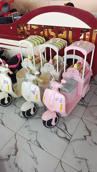 Uşaq dünyası: Uşaq üçün elektrikli “Ice Cream” skuteri – dondurma köşkü temalı — 5