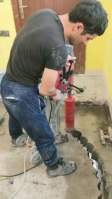 Beton işləri: Beton kəsimi və deşməsi xidməti - Armaturlu beton, daş, kərpic və — 1