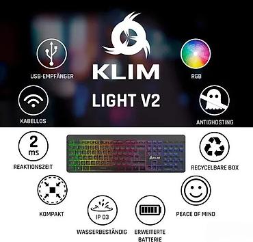 tv box android 14: KLIM LIGHT V2 NEMACKA BEZICNA RGB TASTATURA ZA PC MAC PS4I 5 | Cene — 4