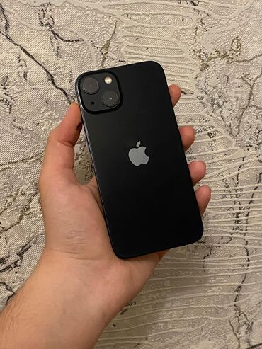 Apple iPhone: IPhone 13, 128 GB, Midnight, Simsiz şarj, Face ID, Sənədlərlə