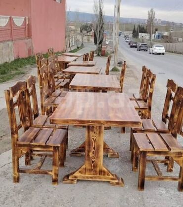 Mebel: 2 komplekt stol stul, 2 stol 8 stul satilir