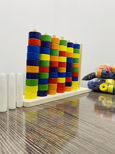 купить детское кресло в машину: 🌈 Развивающая игрушка Монтессори «Цветные колечки» Отличный подарок — 1