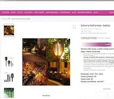 Baštenska rasveta: Solarna LED baštenska baklja – efekat treperave vatre - Dekorativna — 22